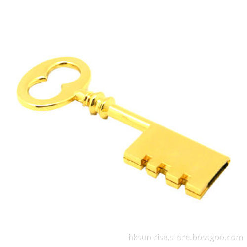 Golden Key USB Flash Drive with 1 to 64GB Capacity, Various Colors Available